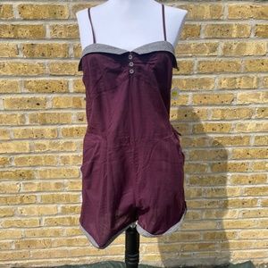 Anthropologie Purple Romper